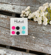 Tres Chic - Glitter Leather Stud Collection - 10mm