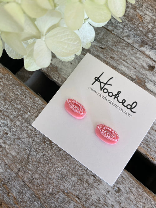 Etched Donut Studs