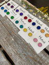 Druzy-Style Round Studs - Colors - 12mm
