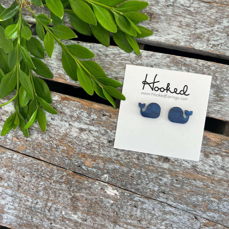 Blue Whale Studs