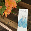 Clearly Turquoise Glitter Pool Earrings