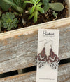 Wooden Deluxe Cutout Earrings - Small/Medium Filigree