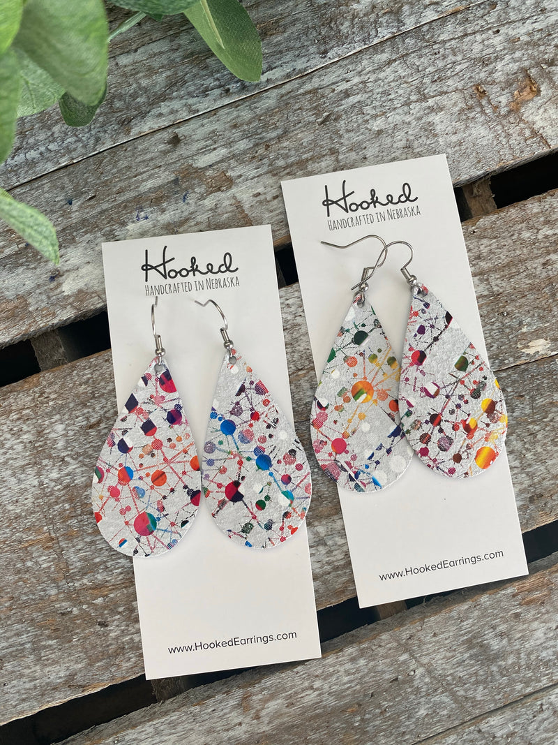 Paint Splatter Teardrops - Medium
