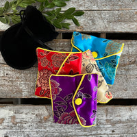 Kids’ Charm Necklace + Silk Jewelry Wallet Gift Set