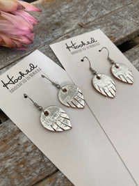 Mirrored Silver Angel Wings - Mini
