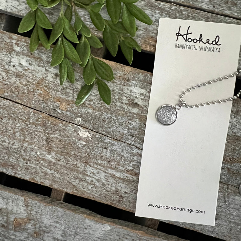 Kids’ Charm Necklace + Silk Jewelry Wallet Gift Set