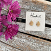 Sparkling Teardrop Studs - Small