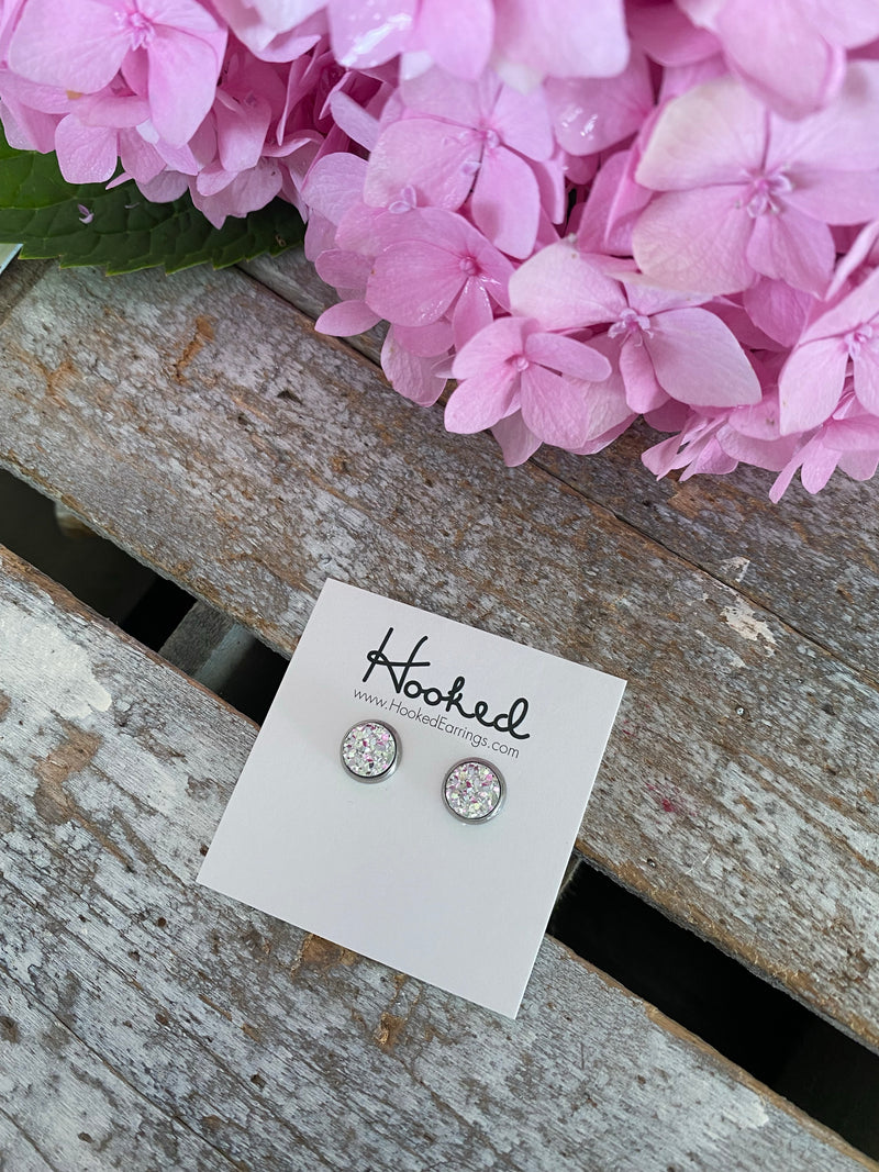 MORE Druzy-Style Round Studs - 8mm