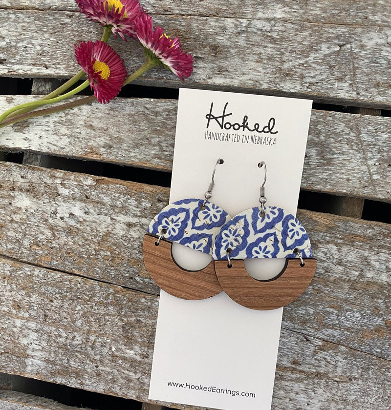 Coastal Tile Half Hoops