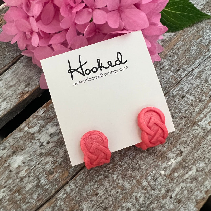 Huggie Hoops - Coral Shimmer