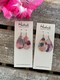 Sugared Berries Glitter Teardrops in Pink/Purple - Small