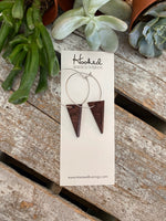 Dropped Wooden Triangles - Medium