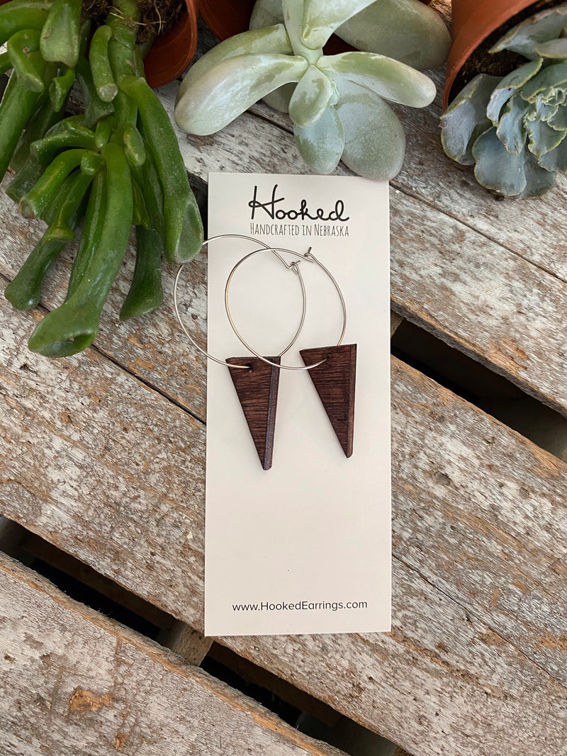 Dropped Wooden Triangles - Medium