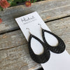 Braided Teardrop Cutouts in Jet - Medium