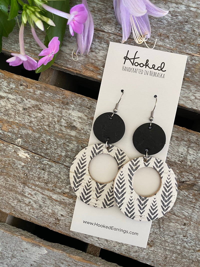 Herringbone Birch Stacked Circle Cutouts
