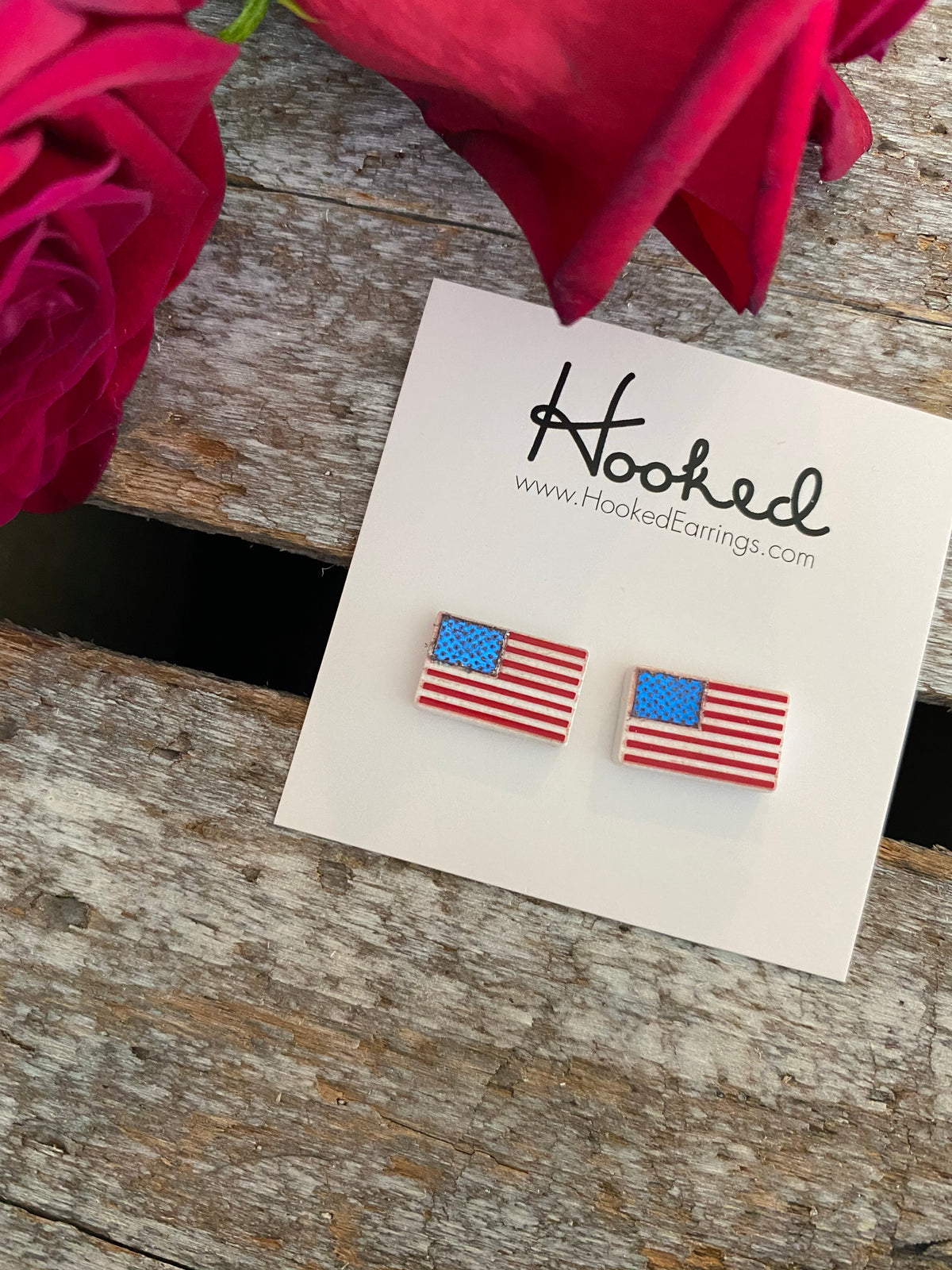 American Flag Studs