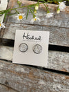 Druzy-Style Round Studs - Neutrals - 12mm