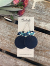 Navy Circle Suspended Stacks - Large