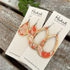 Classical Poinsettia Teardrops // Gold Edged - Small