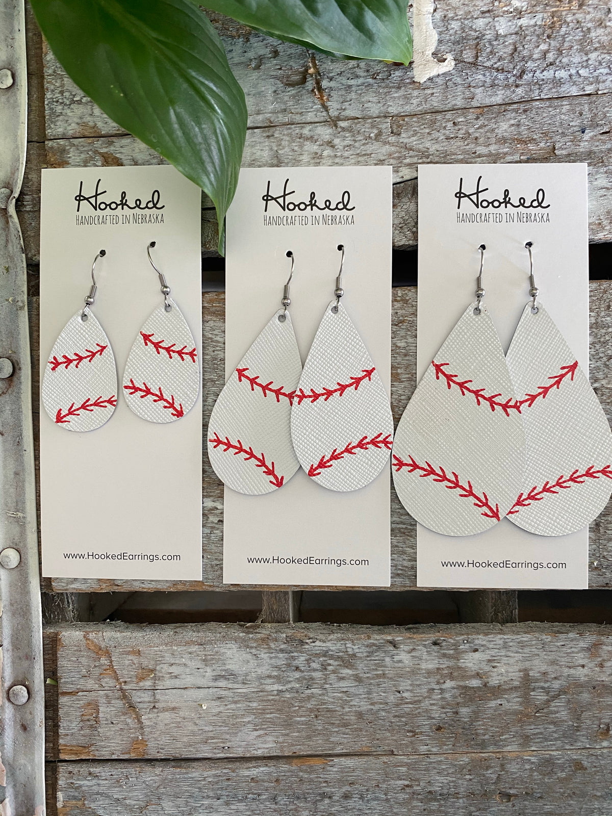 Classic Baseball Teardrops - Medium