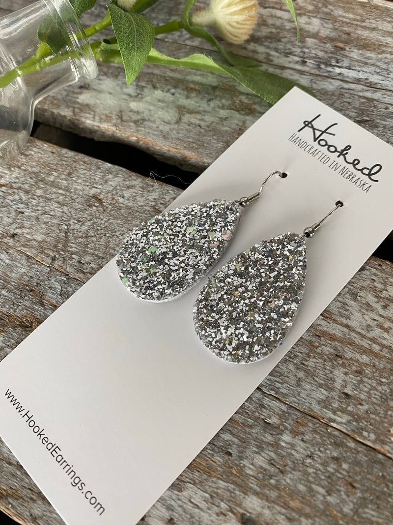 Crushed Diamonds Glitter Teardrops - Small