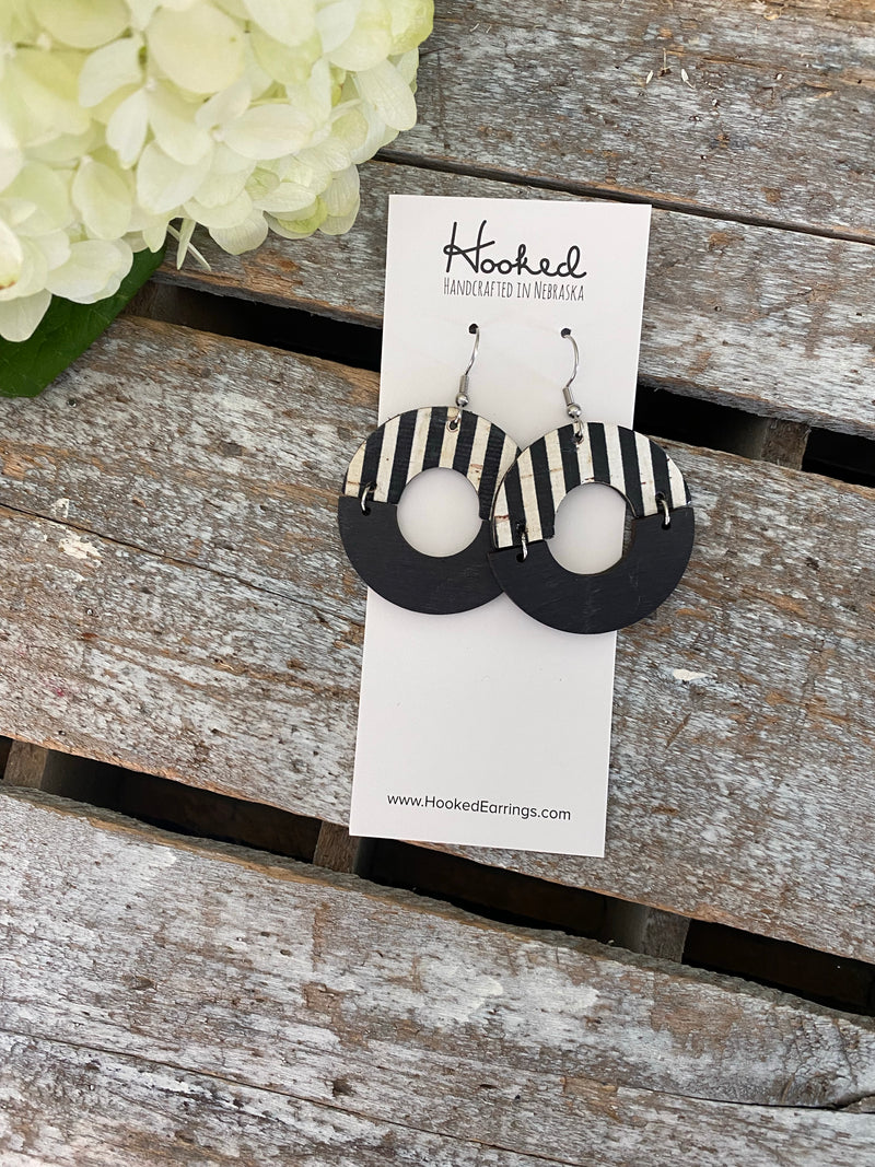 Paris Stripe Hybrid Hoops