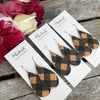 Buffalo Cork Teardrops in Black - Medium