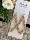 Diamond Cutouts in Shaved Gold - Large