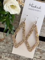 Diamond Cutouts in Shaved Gold - Large