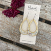 Wildflower Birch Teardrop Cutouts // Gold Edged - Medium