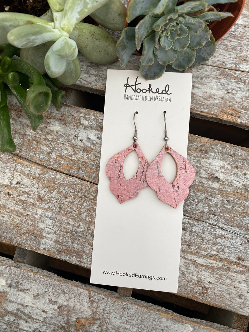 Powder Pink Pearl Cork Orchids - Small