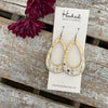 Wildflower Birch Teardrop Cutouts // Gold Edged - Medium