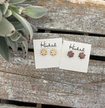 Wooden Star of Life Stud Earrings - 12mm
