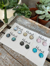 Opal Sparkle Studs - 12mm