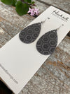 Hexagon Teardrops in Ash - Small