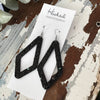 Diamond Cutouts in Crushed Onyx - Large