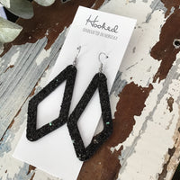 Diamond Cutouts in Crushed Onyx - Large