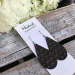 Little Black Hex Teardrops - Medium