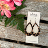 Black Velvet Cork Teardrop Cutouts - Medium