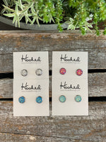 MORE Druzy-Style Round Studs - 8mm
