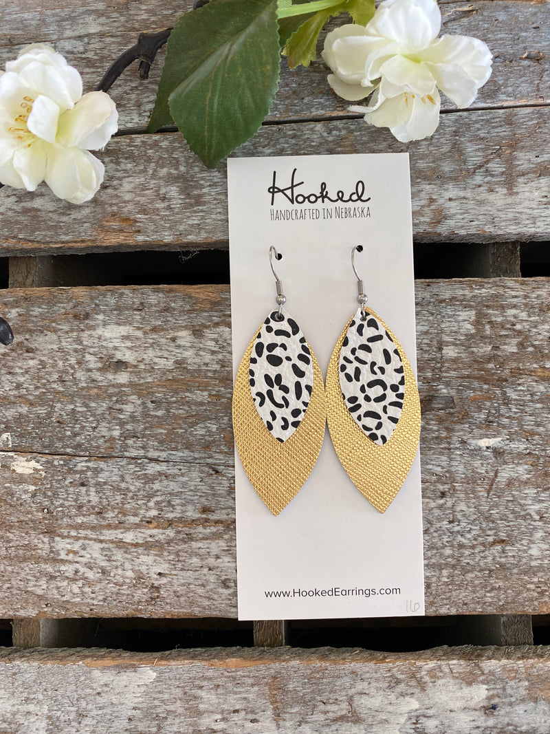 Gold Snow Leopard Layered Petals