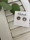 Paw Print Studs