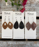 Wooden Deluxe Cutout Earrings - Small Aspen