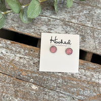 Druzy-Style Round Studs - 8mm
