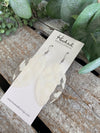Clearly White Leopard Pool Earrings