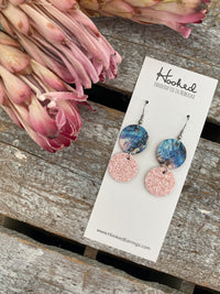 Space Unicorn and Blush Stacked Rounds - Small