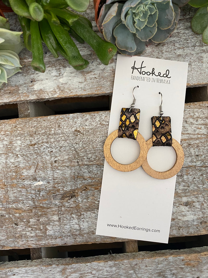Looped Wooden Hoops - Size Small