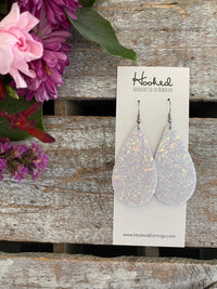 Crushed Opal Glitter Teardrops - Medium