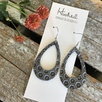 Hexagon Teardrop Cutouts in Ash - Medium
