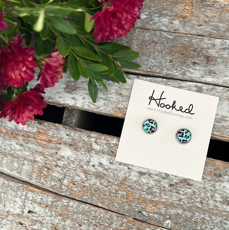 Small Printed Studs - 8mm